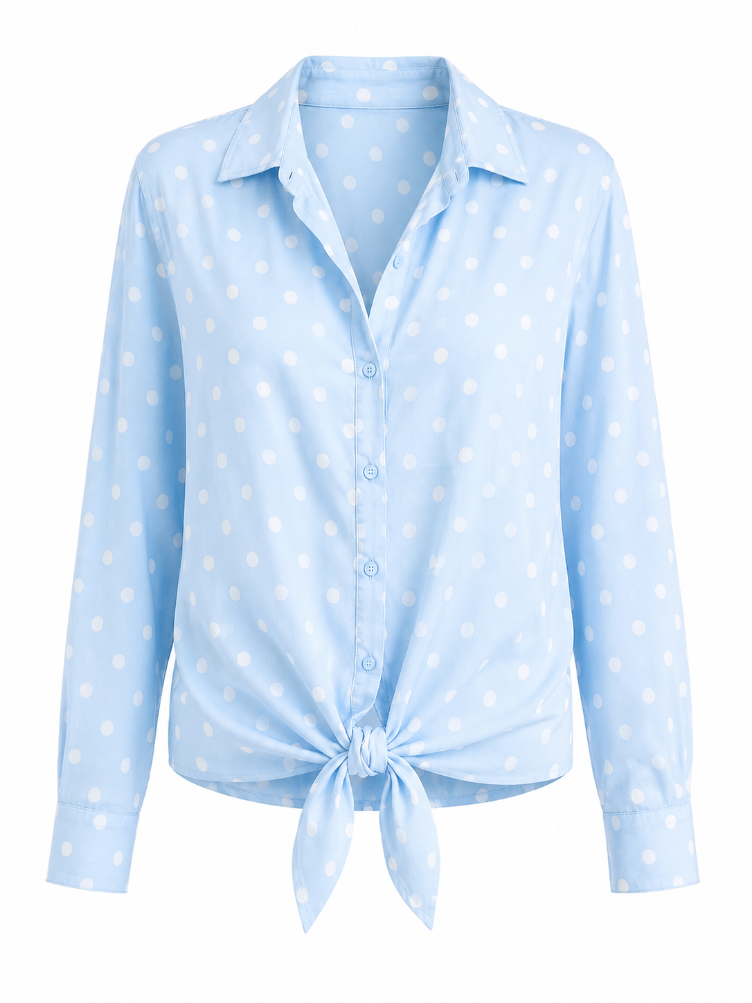 Camisa Topos Azul