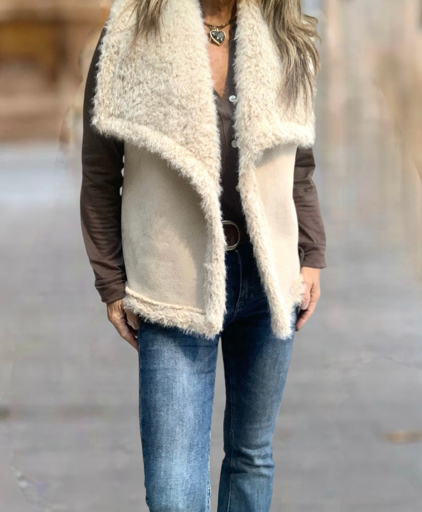 Chaleco Borreguito Beige