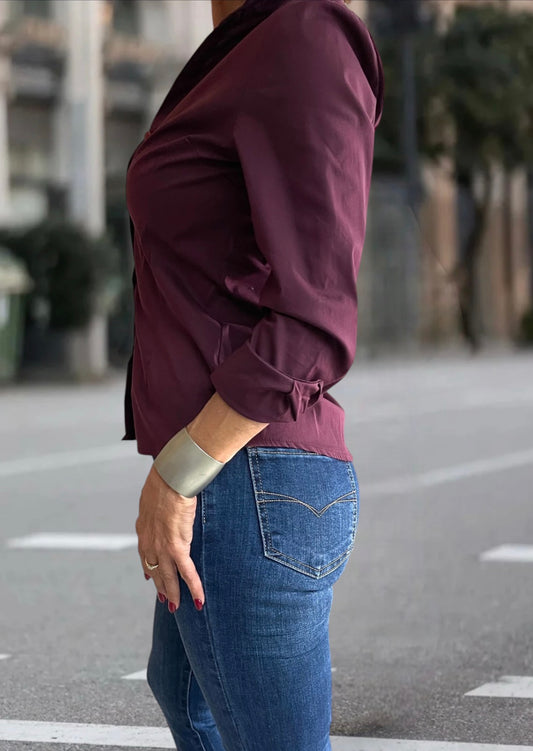 Camisa Burdeos Small