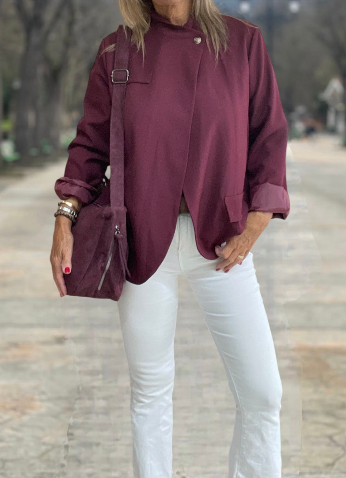 Chaqueta Ona Burdeos
