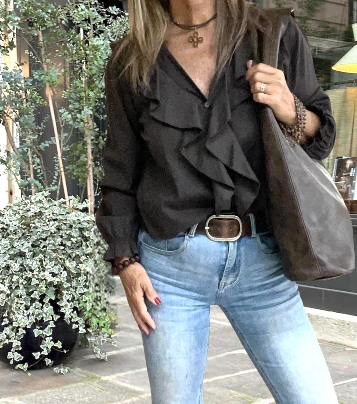 Blusa Carla Chocolate