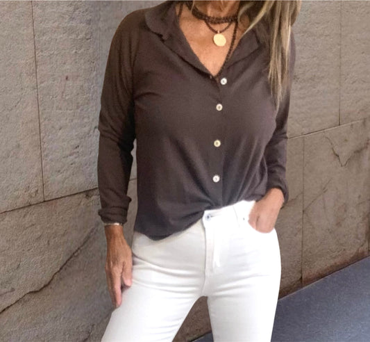 Camisa punto Chocolate