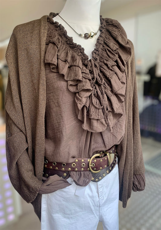 Camisa Candela Chocolate