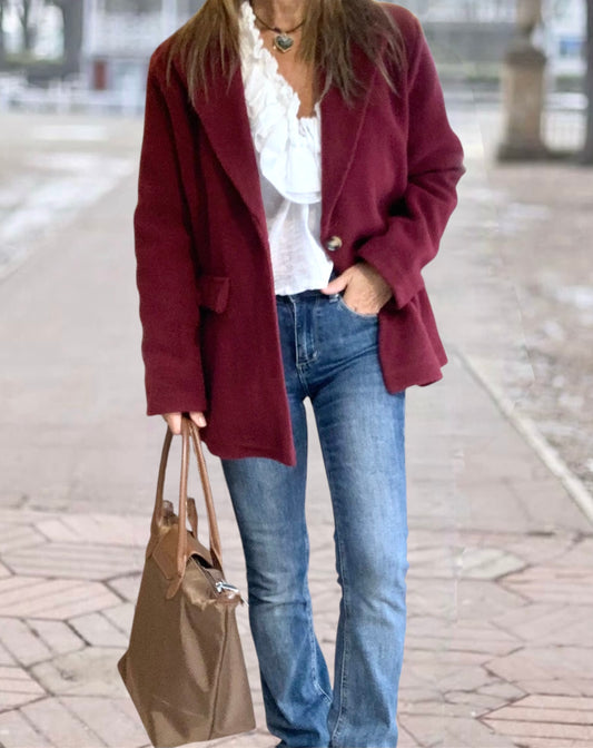 Abrigo Pamplona Burdeos