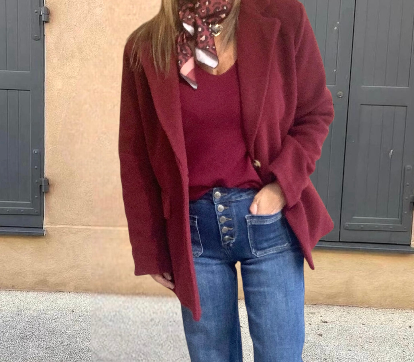 Abrigo Málaga Burdeos