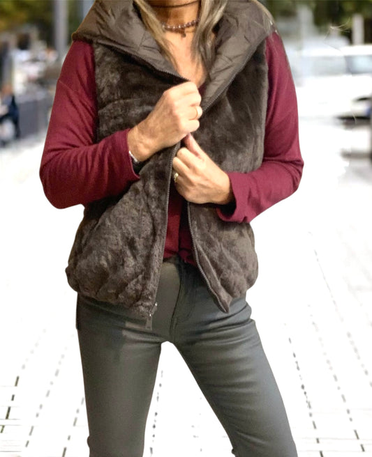 Chaleco Pelo Reversible