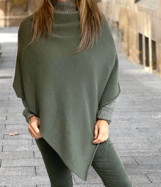 Poncho Basic Verde