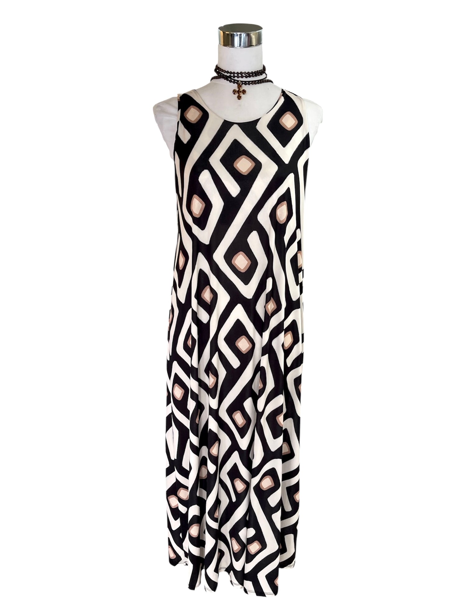 Vestido Letizia B&N