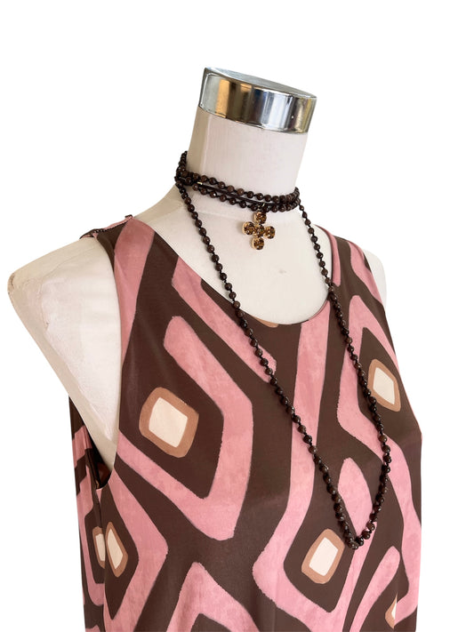 Vestido Letizia Choco/rosa