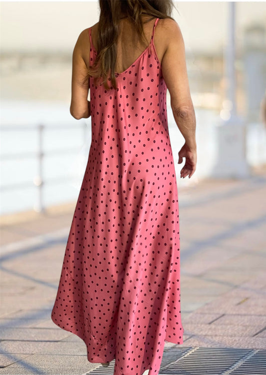 Vestido Lunares Rosa