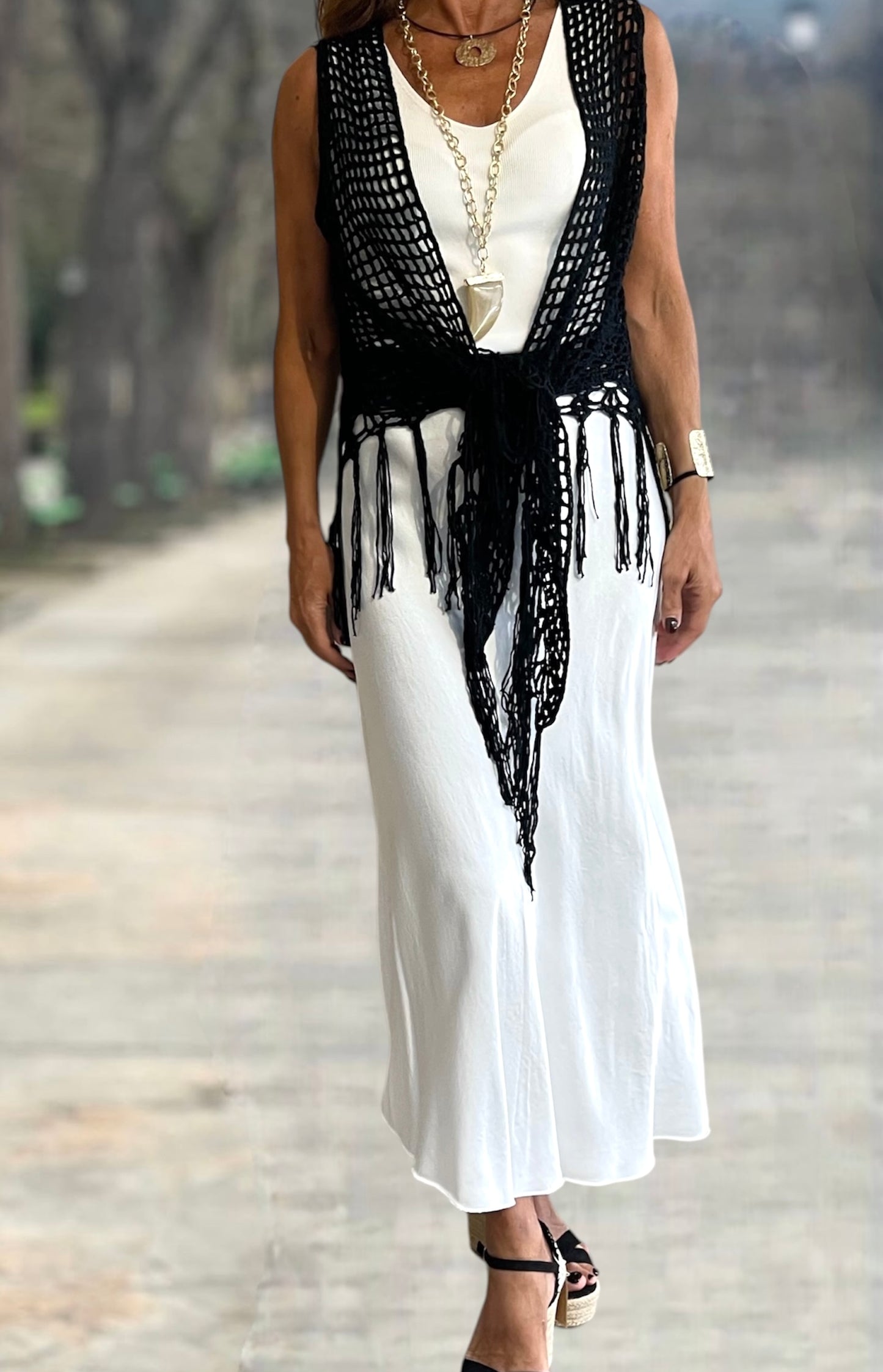 Chal Crochet Negro