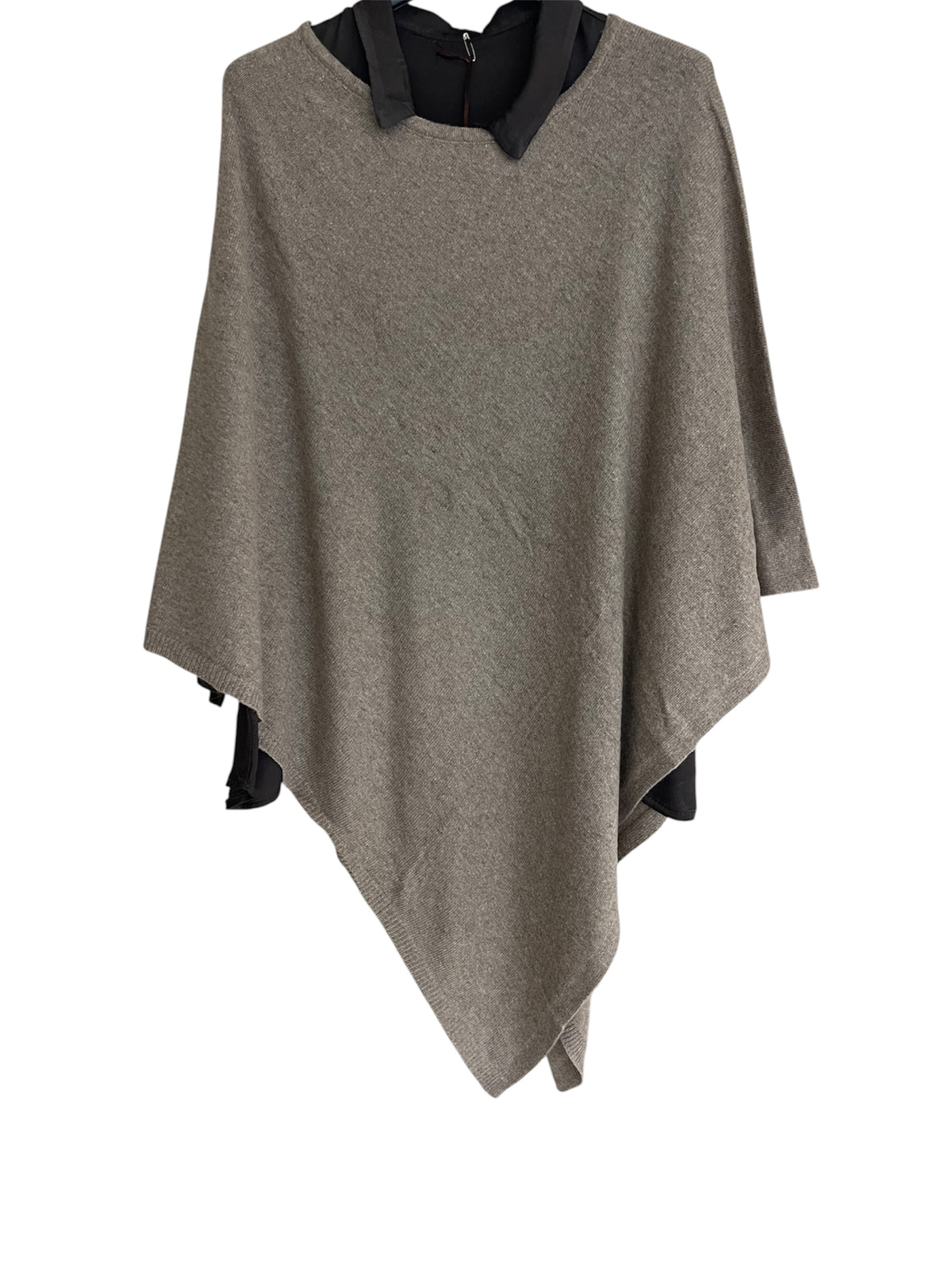Poncho Lana Taupe