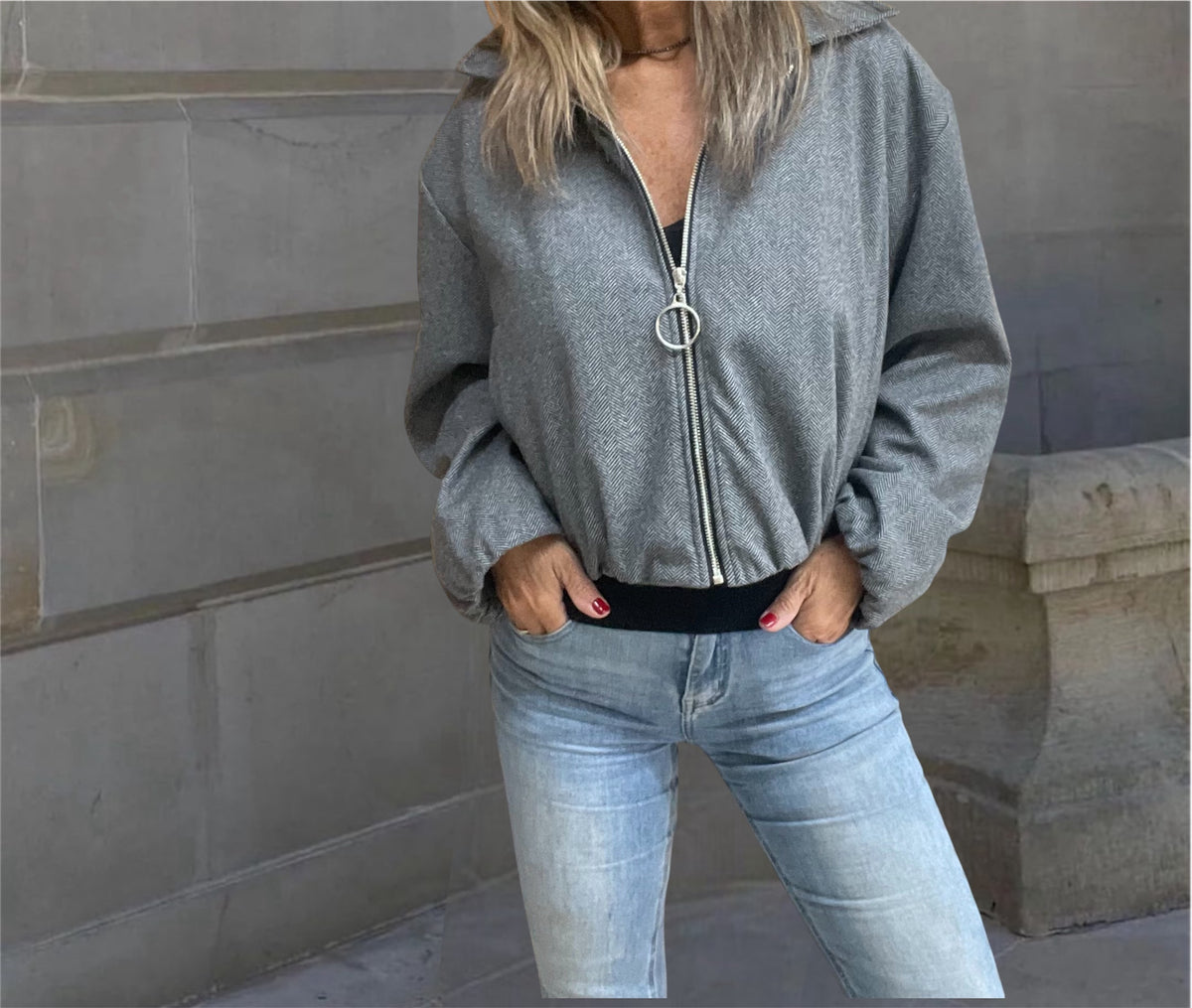 Chaqueta Espiga Negra