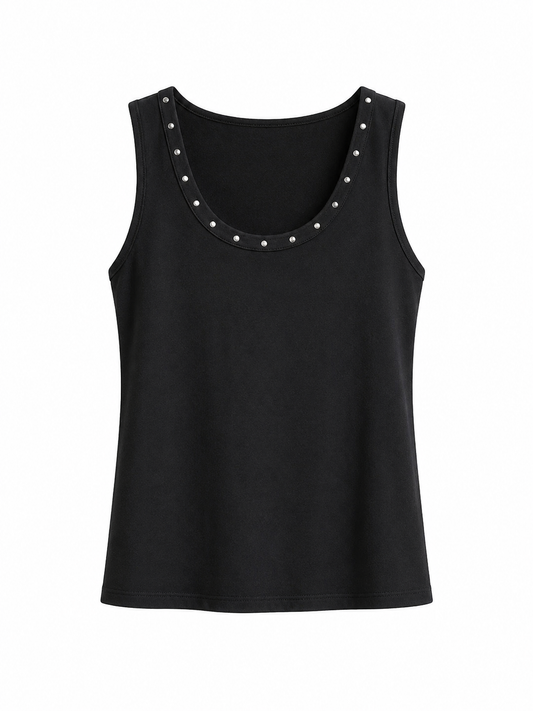 Top Tachuelas Negro