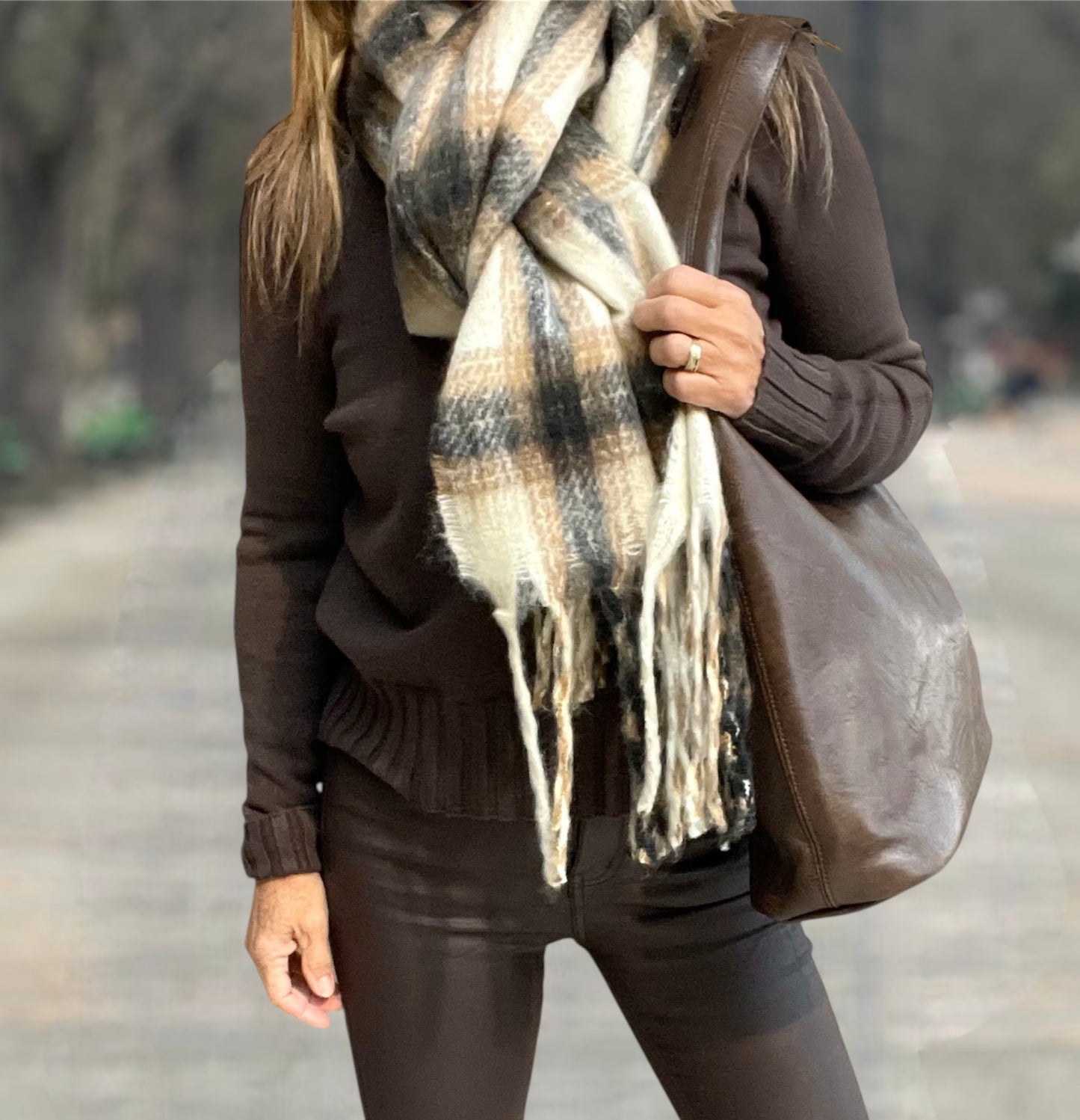 Bufanda-Pashmina Quadros