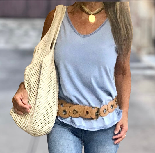 Camiseta Abril Azul