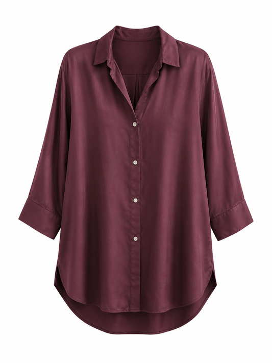 Camisa Cristina Burdeos