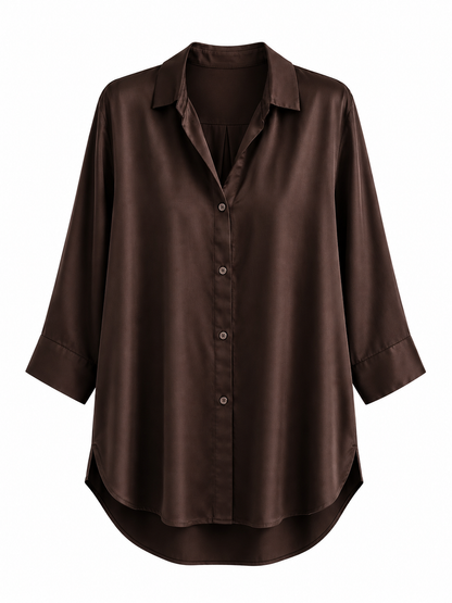 Camisa Cristina Chocolate