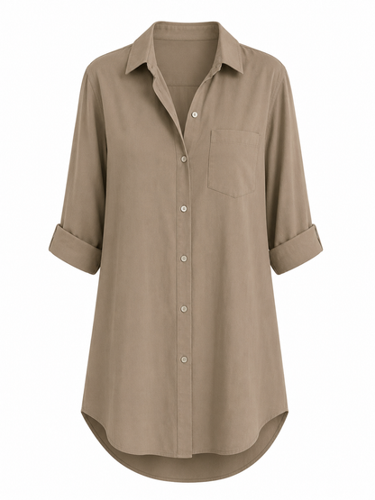 Camisa Long Camel