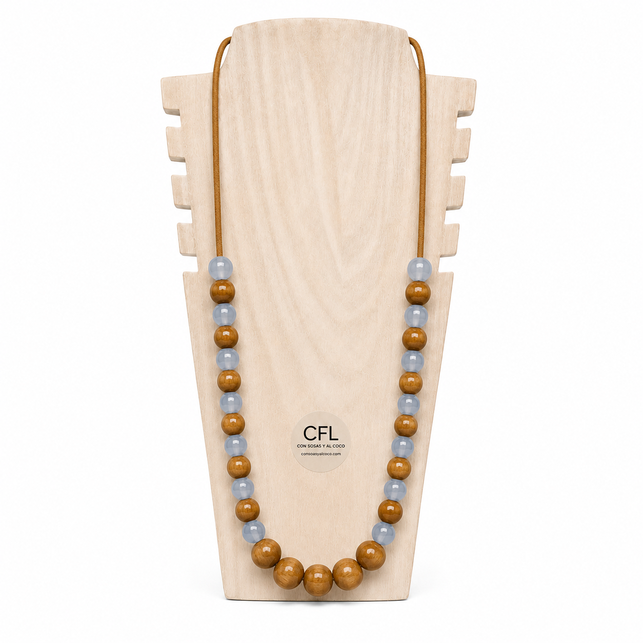 Collar Bolas Azul