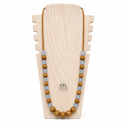 Collar Bolas Azul