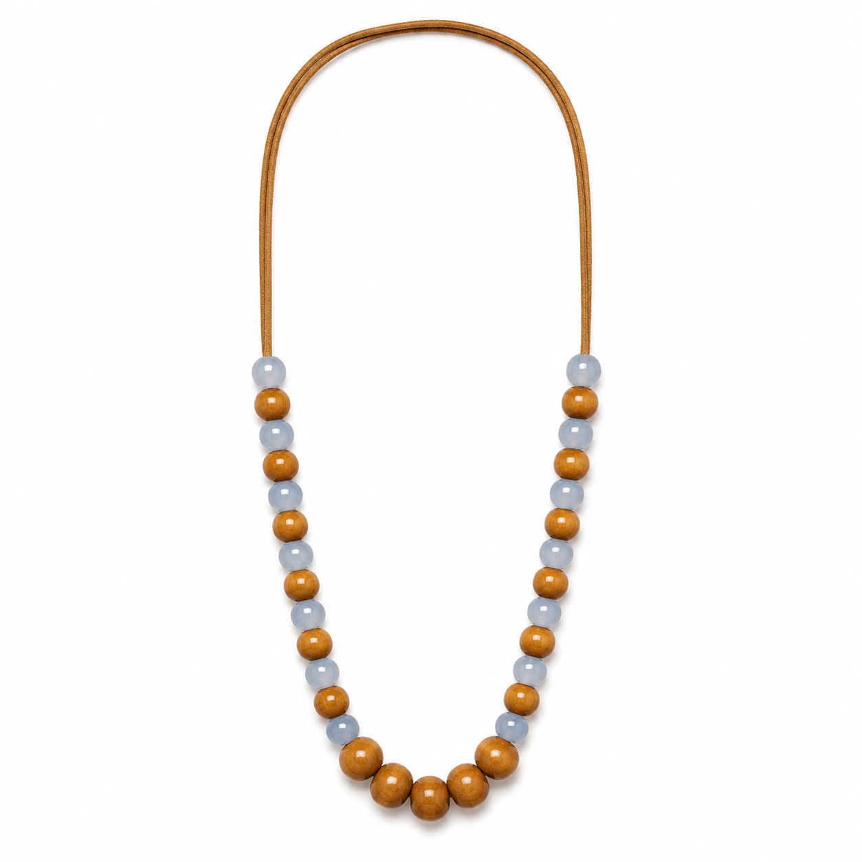 Collar Bolas Azul