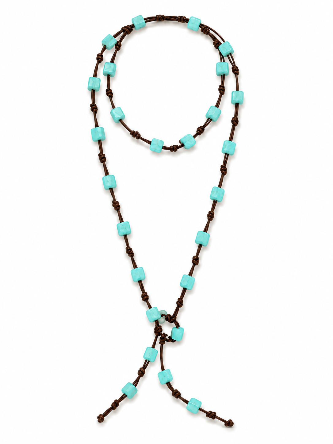 Collar Nudos Turquesa