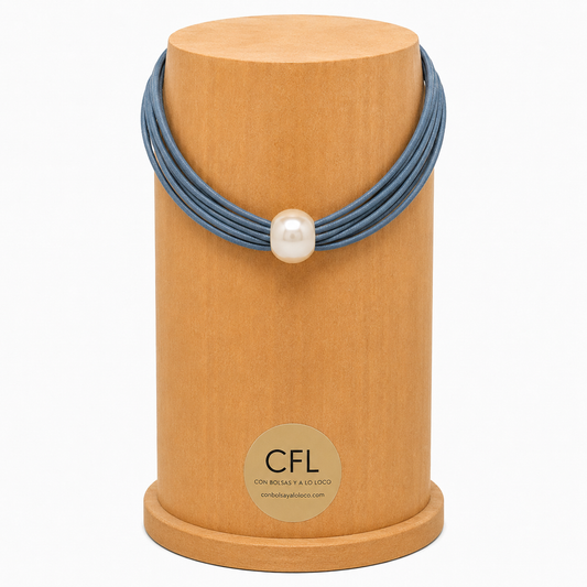 Collar Perla Azul
