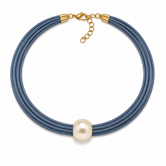 Collar Perla Azul