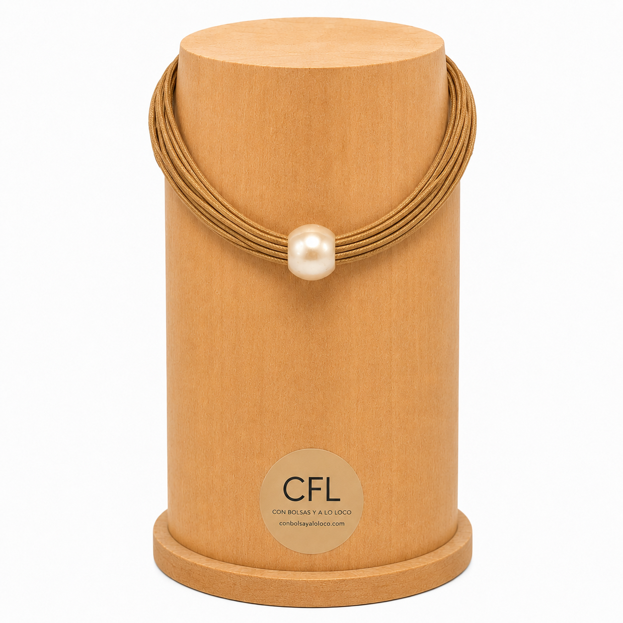 Collar Perla Beige
