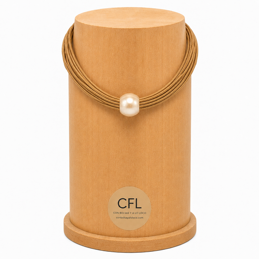 Collar Perla Beige