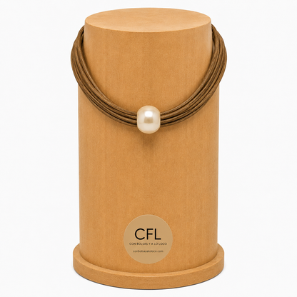 Collar Perla Cuero