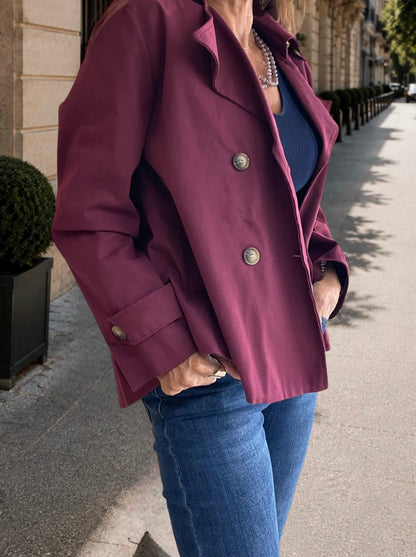 Gabardina Burdeos
