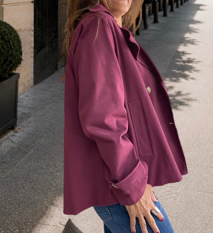 Gabardina Burdeos