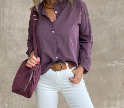 Camisa Básica Burdeos