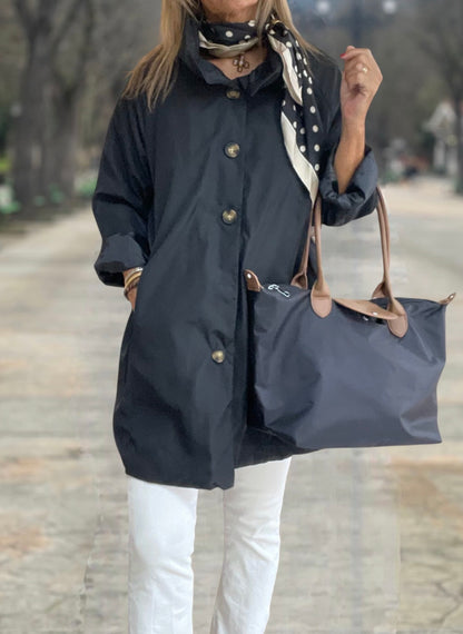 Gabardina Elvira Negra