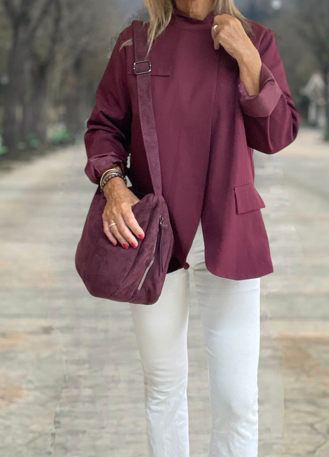 Chaqueta Ona Burdeos