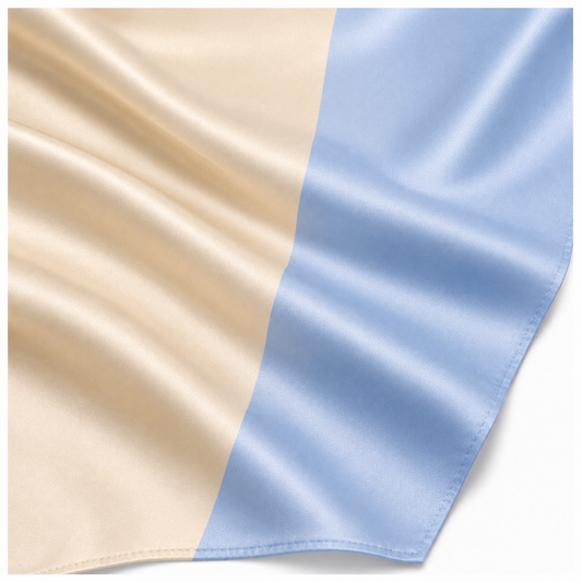 Pañuelo Cuello Azul/Beige