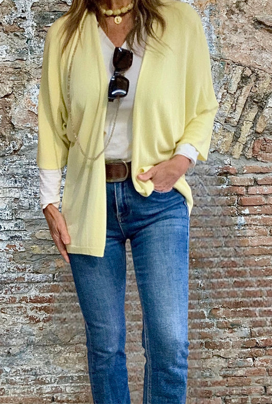 Cárdigan Kimono Amarillo