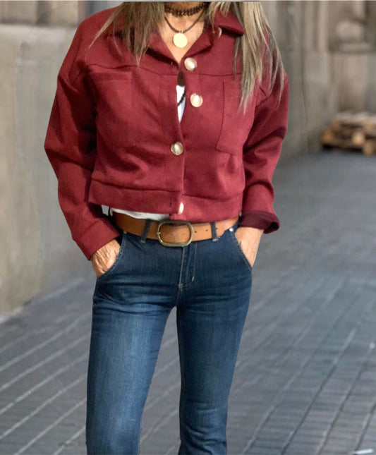 Chaqueta Olivia Burdeos