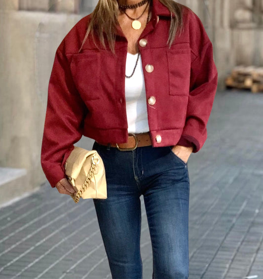 Chaqueta Olivia Burdeos