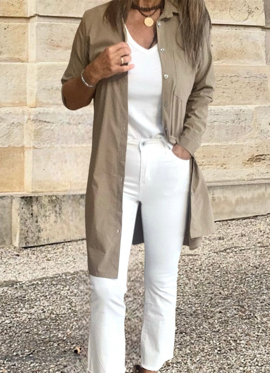 Camisa Long Camel