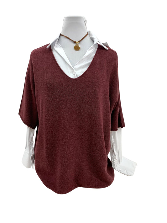 Jersey Abril Burdeos