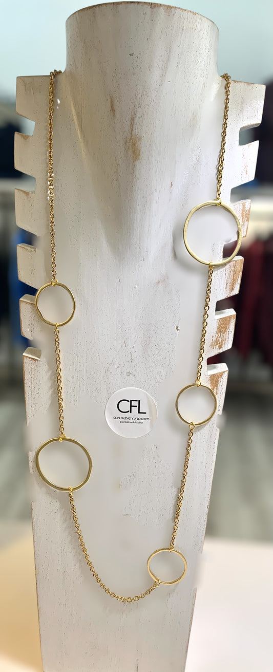 Collar Largo Círculos