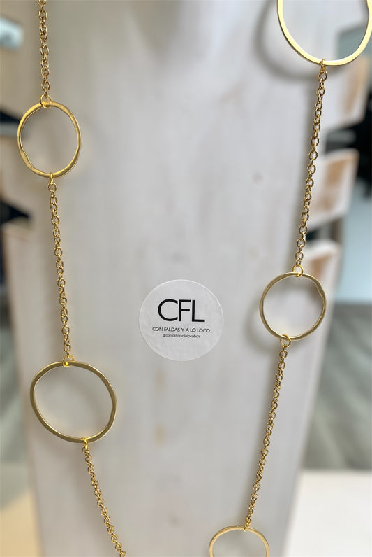 Collar Largo Círculos