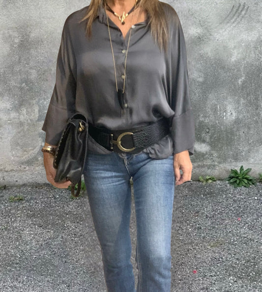 Cinturón Cruzado Negro