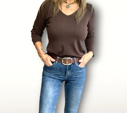 Camiseta Letizia Chocolate