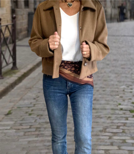 Chaqueta Marta Camel