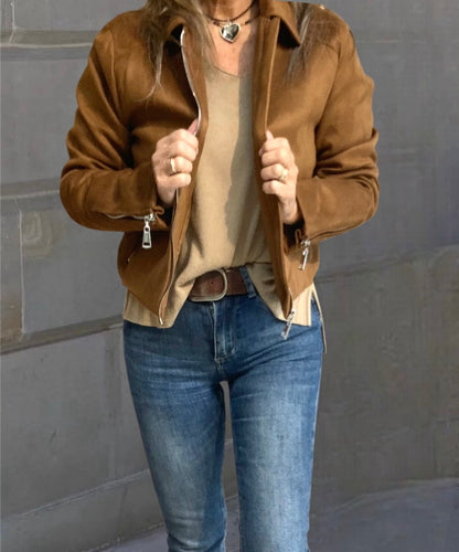 Cazadora Antelina Camel