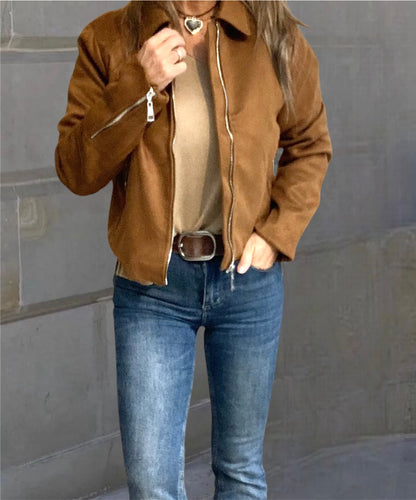 Cazadora Antelina Camel